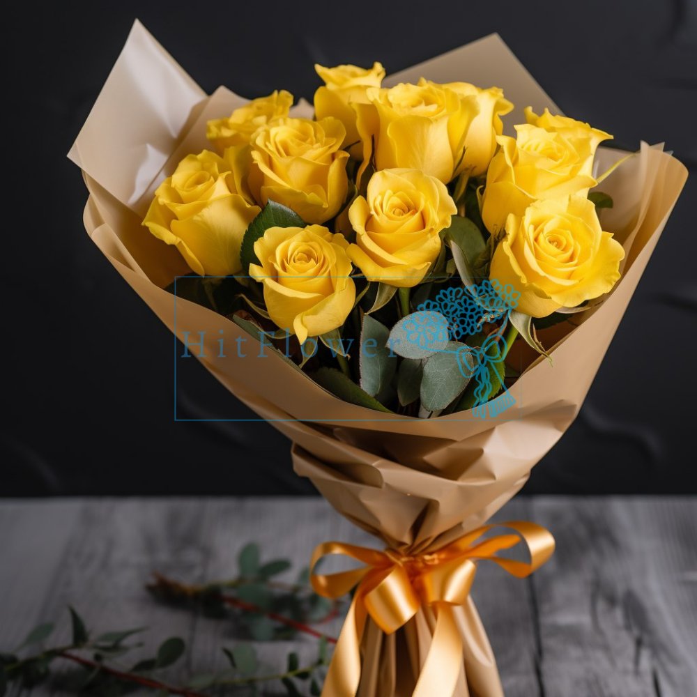 Букет цветов Желтые розы Букет цветов из: Розы